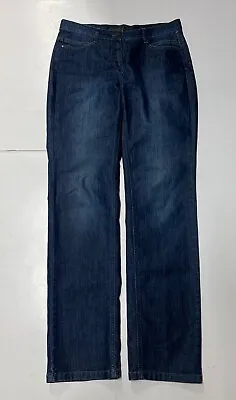 Olsen Europe Lisa Jeans Womens Size 6 Dark Blue Flex 30 X 32 Straight Leg • £21.68