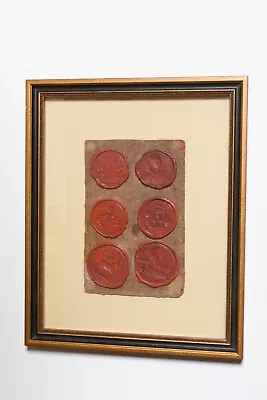 Vintage Wax Seals Of Antique Medals. Elisabeth I Admiral Vernon Friedrich II • $150