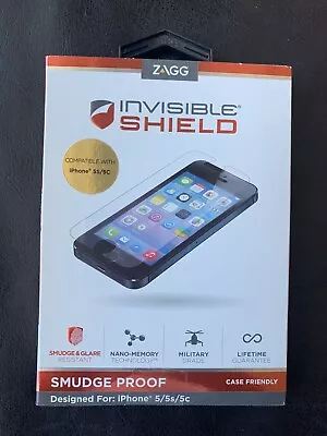 ZAGG Invisible Shield Smudge & Glare Resistant Screen Protection IPhone 5/5s/5c • $8.95