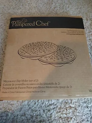 Pampered Chef Microwave Chip Maker 1241 Set Of 2 New In Box • $5.29