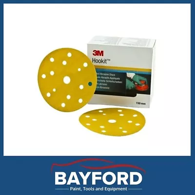 3m P500 Grit Discs Hookit Sanding Disc 150mm Pack Of 50 15 Hole Sand Paper • $36