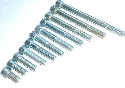 M12 X 1.25 Fine Pitch DIN912 Socket Cap Head Bolts Bright Zinc Plated R3C • £446.71