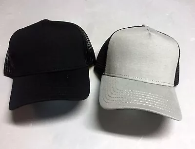 2-pack JUSTIN BIEBER TRUCKER HAT Perse Alternative GRAY / BLACK  And ALL BLACK • $25