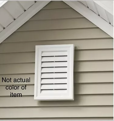 Barn Red Gable Vent 12”x18” J-Block Rectangle Vinyl Siding Accessories #124 • $39.99