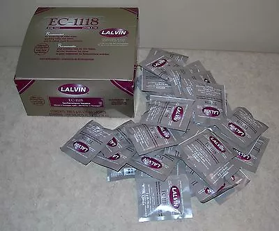 £96.25 • Buy Wine Yeast 100 Pk Ec-1118 Lalvin All Purpose Champagne Soda Cider Fruit & Whites