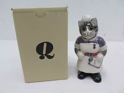 Quail Cats Ceramic Q 277 Nurse With Chart Figurine 6 Inch With Box • £14.99