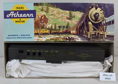 (Lot 660) HO Model Train Athearn Passenger Car Kit Santa Fe 1827 Baggage • $7.99