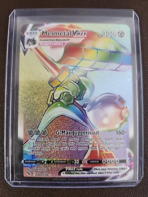 Pokémon TCG Melmetal VMAX Pokémon GO 080/078 Holo Secret Rare - Rainbow • $11.99