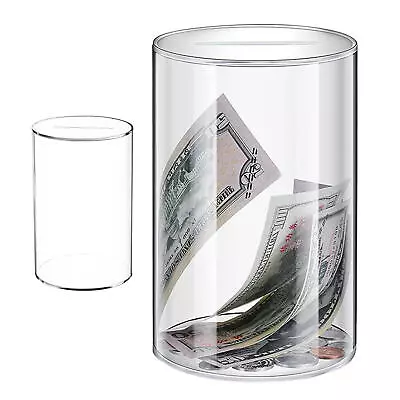 Children Acrylic Money Saving Box Round Money Box Transparent Round Money Jar • $18.17