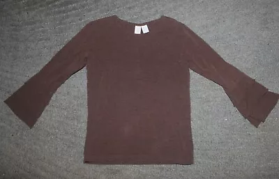 Matilda Jane (Paint By Numbers) Dapple Brown Tee Long Sleeve Top -Size 10 - EUC • $13.99