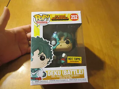 Funko POP MY HERO ACADEMIA DEKU BATTLE # 252  EXCLUSIVE HOT TOPIC READ • $18.31