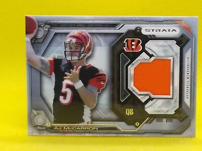 AJ McCarron 2014 Strata ROOKIE JERSEY #SR-AM Cincinnati Bengals Alabama Tide • $7.50