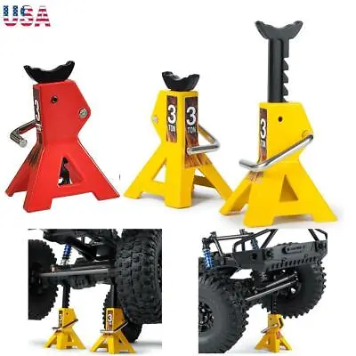 4PCS 1/10 Metal Adjustable Jack Stand For Axial SCX10 Wraith TRX4 D90 RC Crawler • $16.58