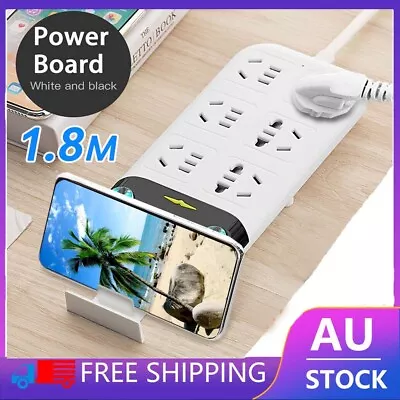 USB Charging Power Board 6 Way Outlets 1.8M Socket Charger Ports Surge Protector • $18.04