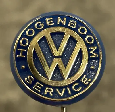 VW Volkswagen Hoogenboom Service Logo Emblem Round Vintage Car Stick Lapel Pin • $12.79
