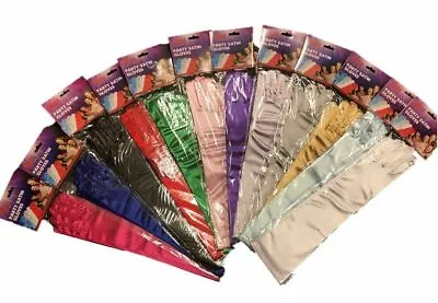 £5.99 • Buy LONG Satin Charleston 20s Burlesque Princess Gloves Fancy Dress Party Accessory