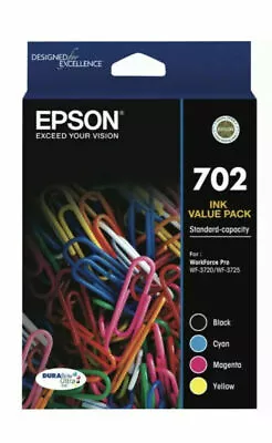 $38 • Buy Genuine Original Epson 702 Ink Cartridge Value Pack * No  Box *