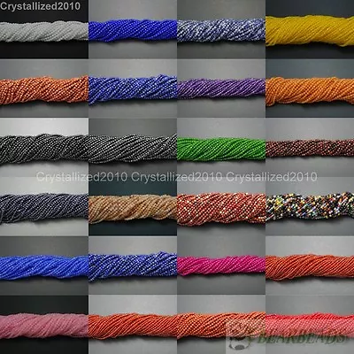 $3.66 • Buy Natural Gemstones 2mm 3mm Faceted Round Spacer Loose Beads 15.5'' Jewelry Design