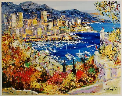 Monaco Vue De Palais Duaiv Fine Art Mixed Media Signed LTD ED On Canvas Unframed • $1500