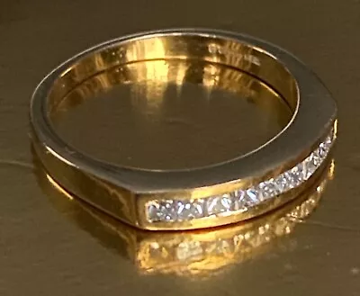 £350 • Buy 18ct Gold Eternity Ring Natural Diamond 18K 750 Size K 0.27ct  Carat