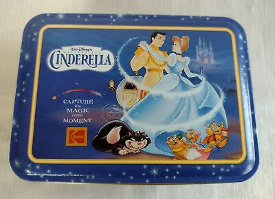Vintage Disney Cinderella 1996 Commemorative Holiday Kodak Film Tin Box  • $9.99