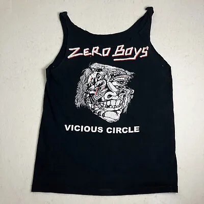 Zero Boys Vicious Circle Sleeveless T-Shirt Adult S Punk Band Tank Top Cut Off • $14.99