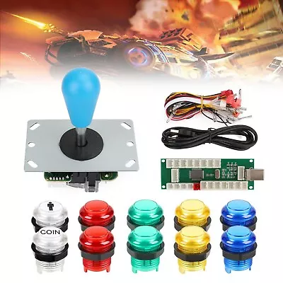 Arcade 1 Player DIY Kit 5V LED Buttons For Arcade PC Games Mame Raspberry Pi UK • £27.58