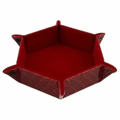 Red Wyrmskin Folding Dice Tray Roller - Poly RPG DnD Dungeons Dragons D20 AD&D • $22.95