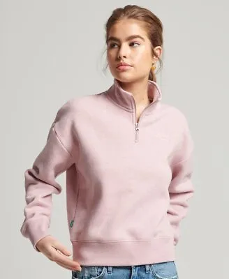 $17.99 • Buy Superdry Womens Organic Cotton Vintage Logo Henley Sweatshirt
