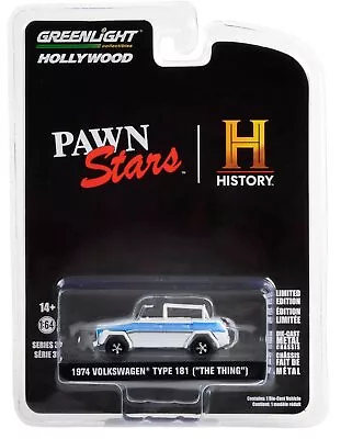 Greenlight 1974 Volkswagen Thing (Type 181) Pawn Stars Hollywood 1:64 • $6.99