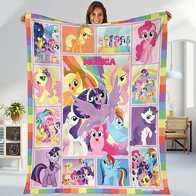 Personalized My Little Pony Blanket My Little Pony Fleece Blanket My Little Pony • $84.98