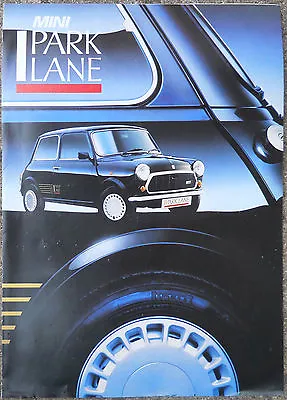 MINI Park Lane Edition 1987 Full Colour Brochure Ref. 3880 • $19