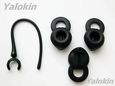 3 New Small Black Spout Earbuds And Earhook For Jawbone Era Headsets • £22.79