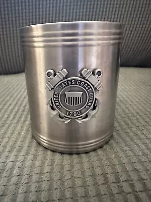 RARE UNIQUE METAL UNITED STATES COAST GUARD USCG Bottle/Can KOOZIE COOZIE • $19