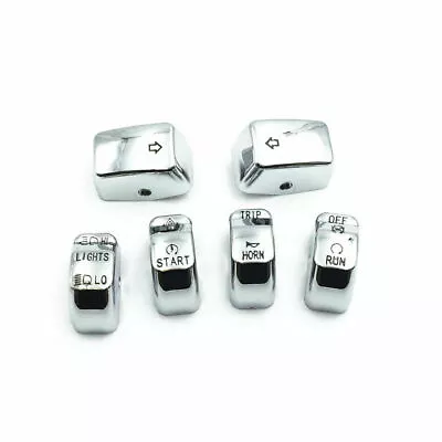 6pcs Motorcycle Hand Control Switch Housing Buttons Caps For Harley Dyna Fatboy • $15.99