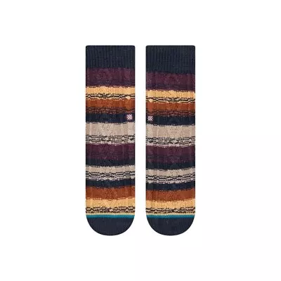 Stance Toasted Slipper Crew Socks With Grippers Burgundy Multi Mens Large Nwt • $15