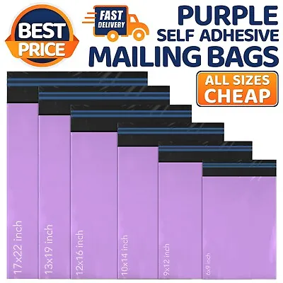 Packaging Mailing Bags Postal Postage Coloured Plastic Poly Parcel Shipping Bags • £3.25