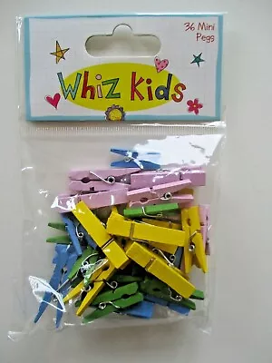 Mini Wooden Pegs For Crafts - Choice Of Designs • £1.50