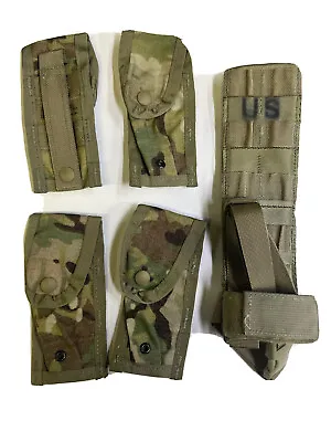 USGI MOLLE Pistolman Pocket Set OCP Multicam 4 9mm Mag Pouches Holster Extender • $24.95