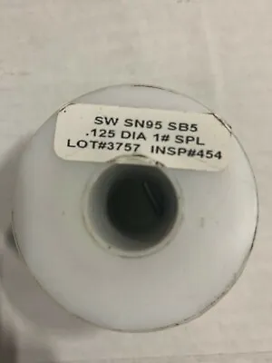  Amerway Sn95/sb5 95/5 Solder Wire Spool   • $17