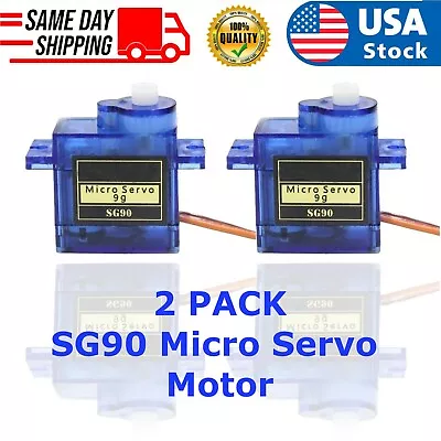 2x 9G SG90 360° Micro Servo Motor For RC Robot Helicopter Aircraft Airplane Car • $8.49