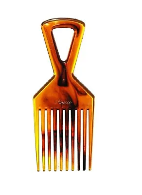 NEW Afro Hair Comb Wide Long Tooth Brown Comb Professional Plastic Flexible • £2.77