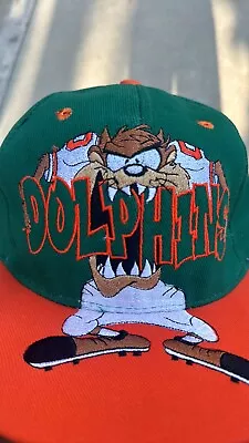 Custom Dolphins  TAZ  Graffiti 90's Styled Snapback Hat- Modern Not Vintage • $39