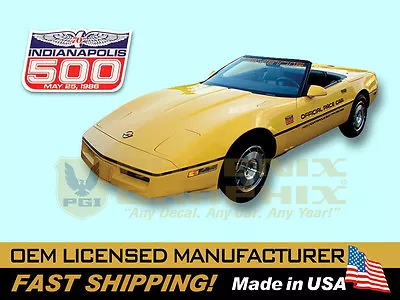 1986 Chevrolet Corvette Indy 500 Pace Car Door Decals Stripes Kit Complete! • $209