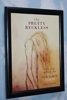 £12.99 • Buy PRETTY RECKLESS Band Framed `selling` 2016 ALBUM Original Promo ART Poster  