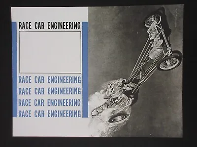 $19.50 • Buy Race Car Engineering Drag Racing Speed Catalog 1960s BROCHURE VTG HOT ROD, RARE!