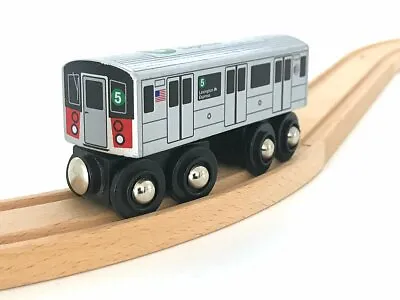 MunipalsMP01-1105 Wooden Subway 5 Train NYC MTA Lexington Ave Express  • $24.95