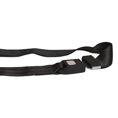 2 Point Non Retractable Lap Seat BeltGM Ford Chevy  74  - Black -MO   • $30.90