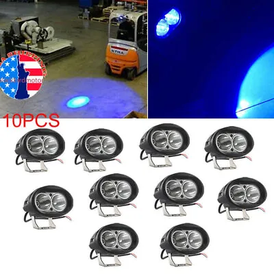 10X 12v 80v Blue Forklift Light Warehouse Safety Warning Lamp Spot Offroad Race • $138.68