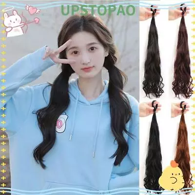 Synthetic Long Wavy Braided Ponytail Hair Extensions For Women Pony T Goods • $3.53